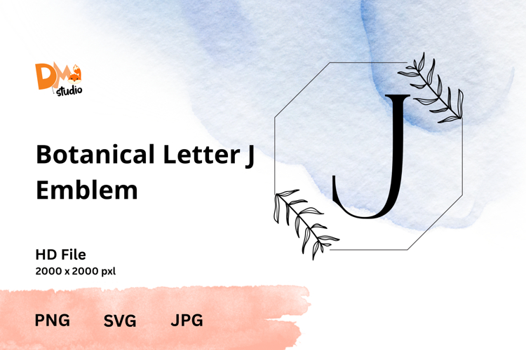 Leaf Monogram Svg Image 4