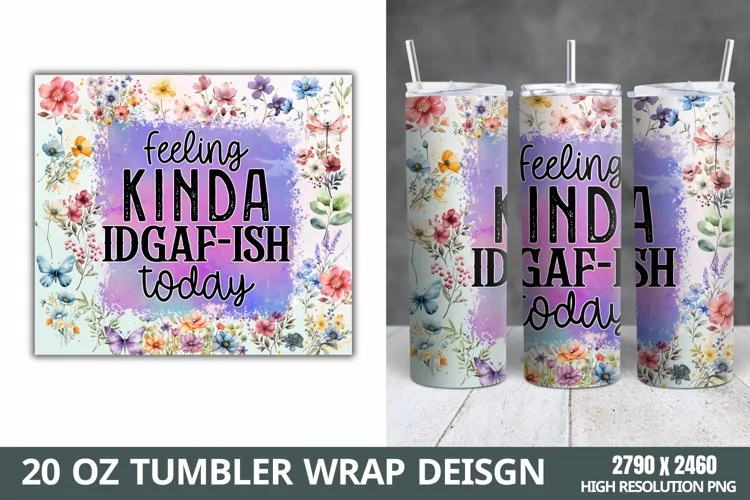 Funny Quotes 20oz Skinny Tumbler Sublimation,
