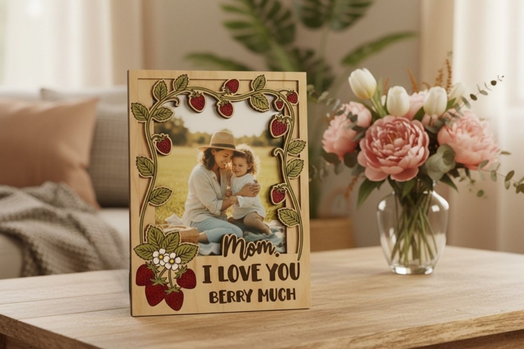 Mothers Day Photo Frame SVG | Laser Cut | Glowforge