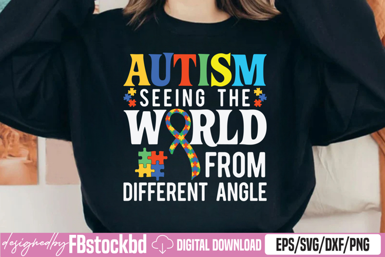 Autism Seeing The World From Different Angle SVG