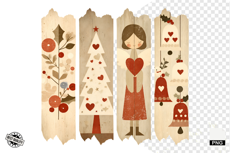 Rustic Christmas Clipart Image 3