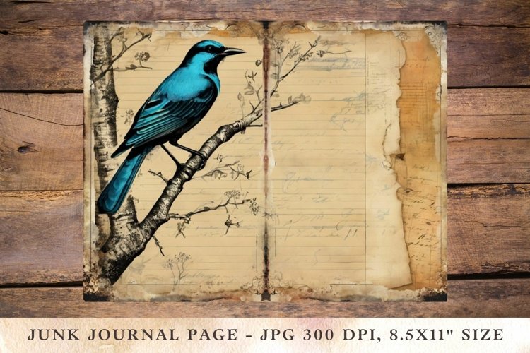Printable Junk Journal Pages Bird 10