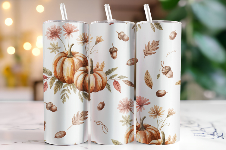 Autumn Harvest Tumbler Wrap | Sublimation | Tumblers