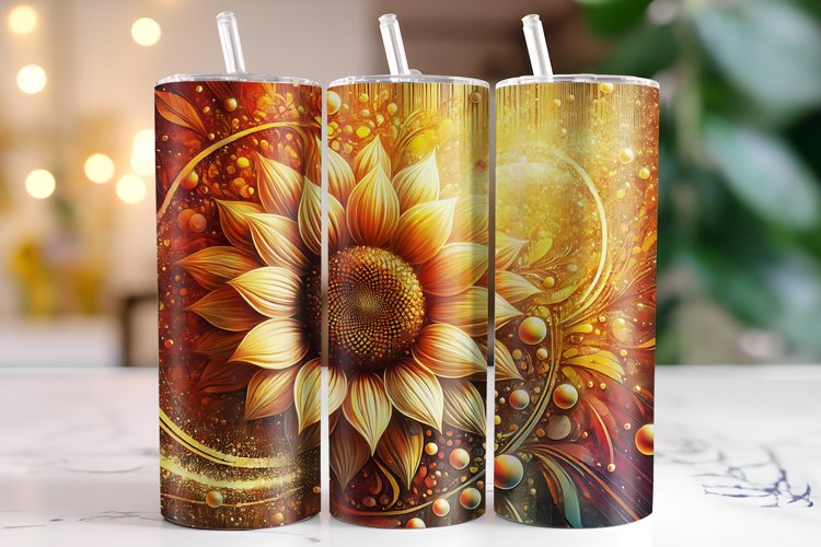 Flowers Tumbler Wrap | Sublimation | Tumblers example image 1