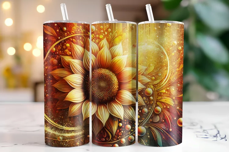 Flowers Tumbler Wrap | Sublimation | Tumblers