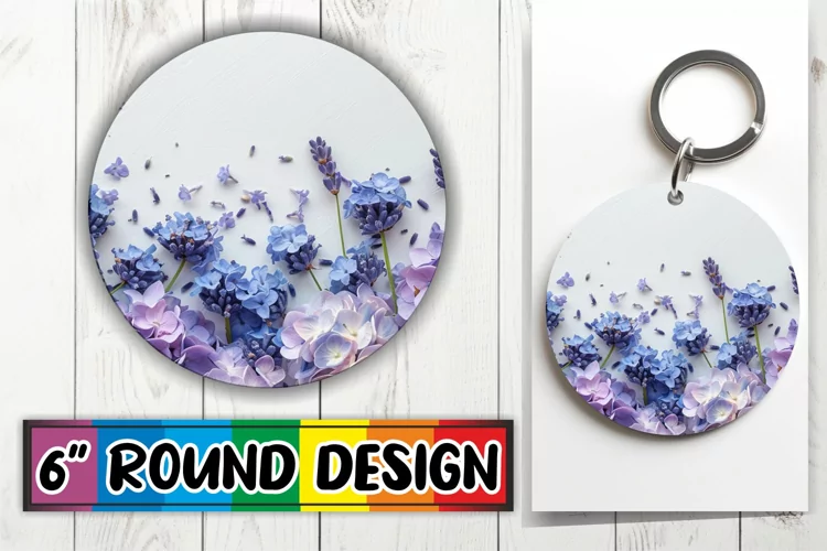 Petal Paradise Sublimation Circle - Delight Round