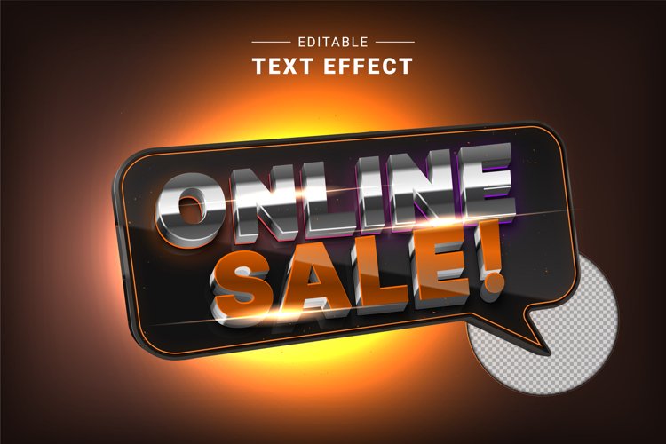 Editable Text Effect for Illustrator. Vector Graphic styles example image 1