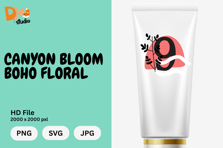 Boho Floral Svg Image 23