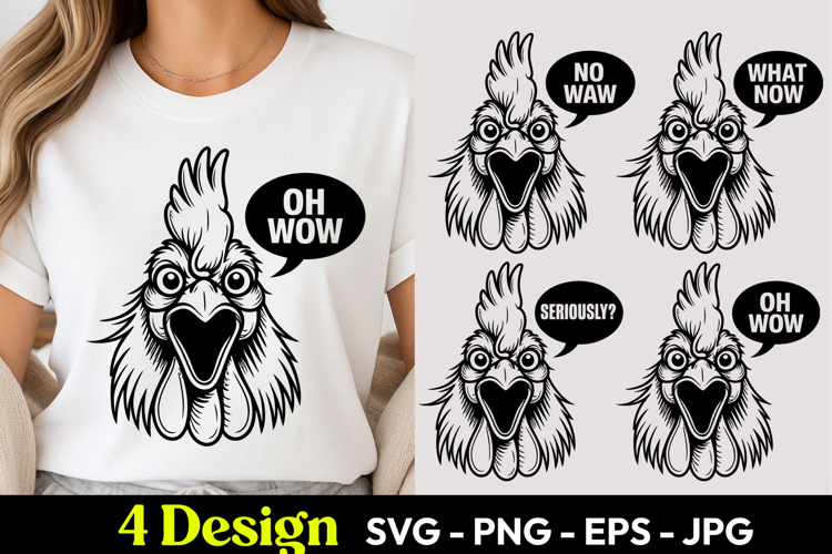 Funny Chicken SVGs Image 6