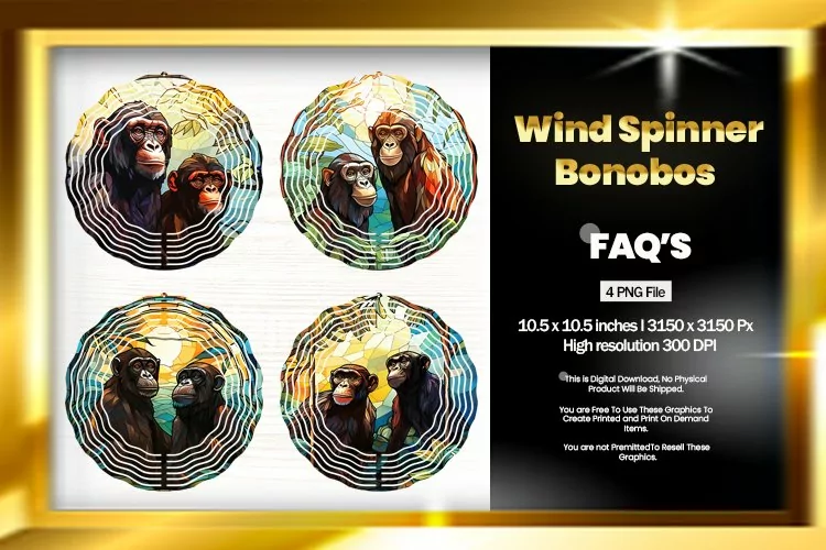 Bonobos Wind Spinner Sublimation - 04 Variations