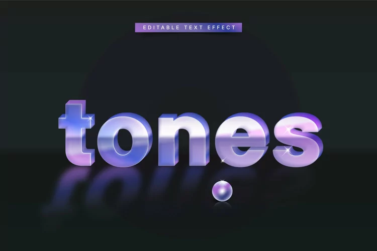 Editable Text Effect for Illustrator. Vector Graphic styles