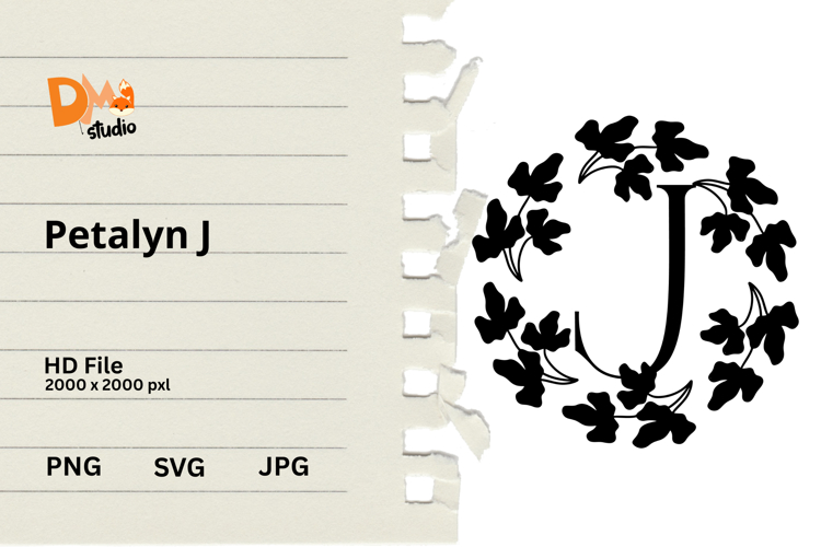 Floral Monogram Letter Svg