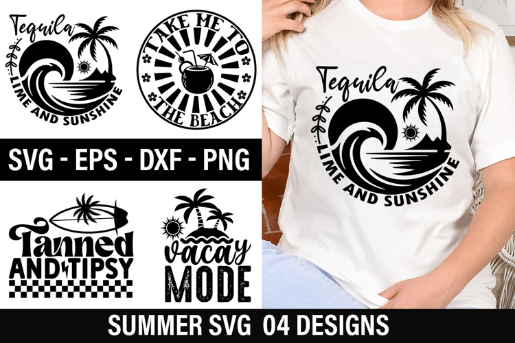 Summer SVG Design - Tequila Lime And Sunshine