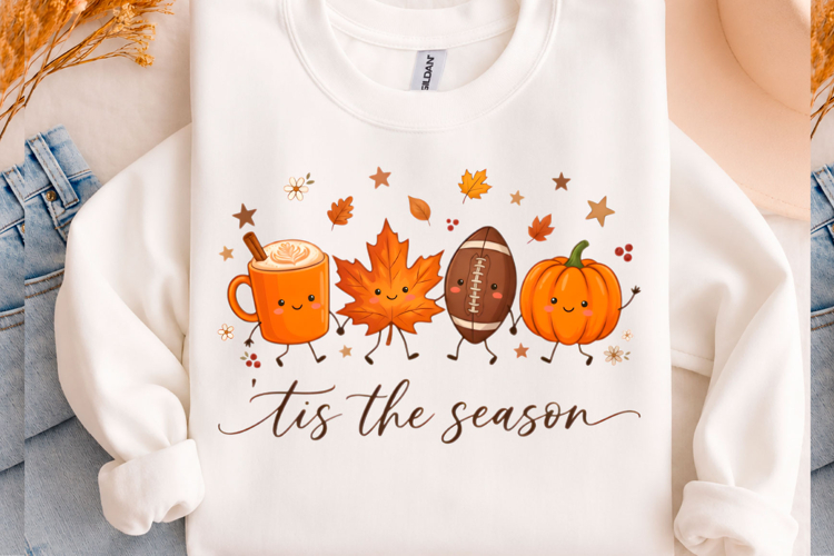 ’Tis the Season Fall Crew T-shirt Png