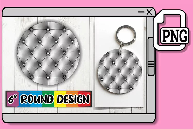 3D Quilted Round Effect Circle Sublimation