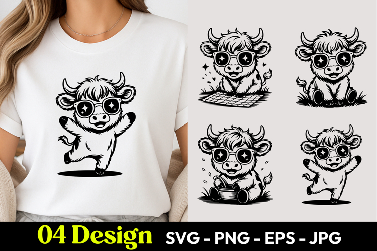 Cute Cartoon Cow Image 16