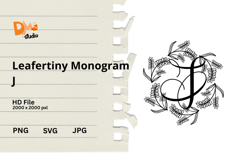 Floral Monogram Letter Svg Image 24