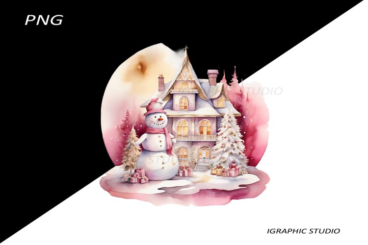 Christmas Snowman Clipart Image 14