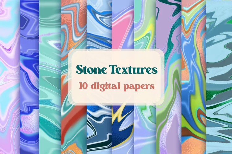Stone textures - 10 digital papers