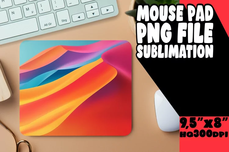 Eye-Catching Gradient Mouse Pad for Sublimation