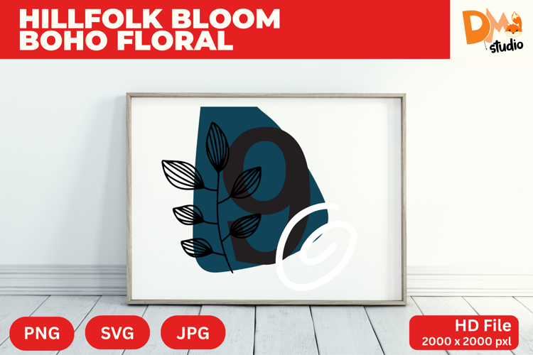 Boho Floral Svg Image 23