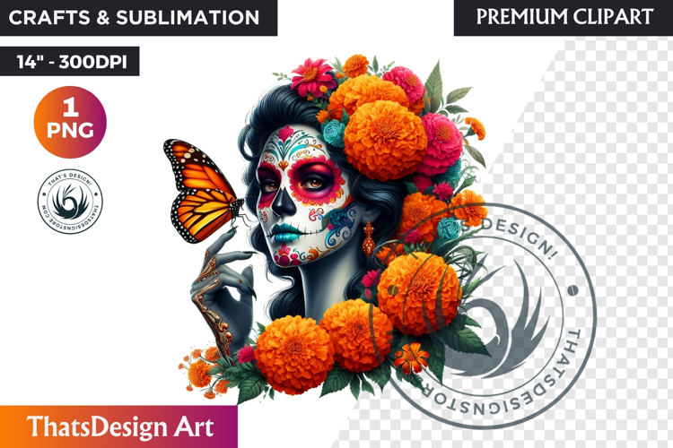 Sugar Skull Clipart Image 16