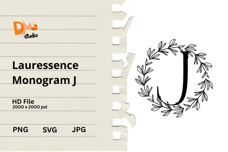 Floral Monogram Letter Svg Image 24