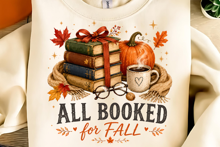 All Booked For Fall PNG, Trendy Fall PNG, Autumn Sublimation