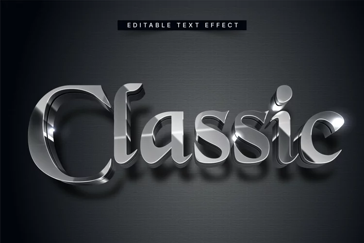 Editable Text Effect for Illustrator. Vector Graphic styles