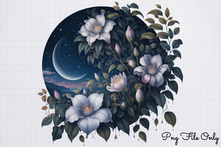 Mooflowers Clipart PNG example image 1