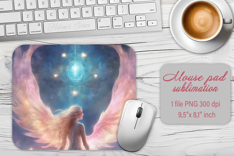 Fairy Love mouse pad sublimation design | Fantasy mouse pad
