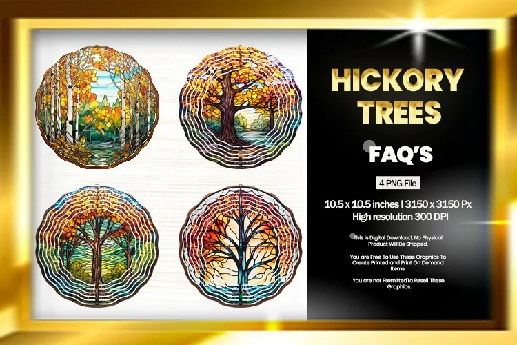 Hickory Trees Wind Spinner Sublimation - 04 Variations