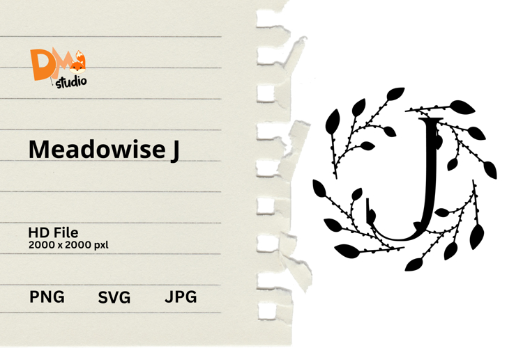 Floral Monogram Letter Svg Image 2