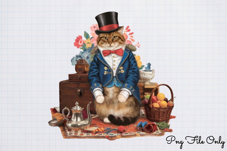 Victorian Christmas Sublimation Clipart PNG