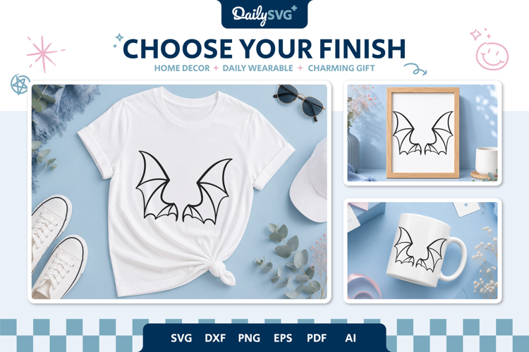 Demon Wing SVG - Devil Wings Cut File