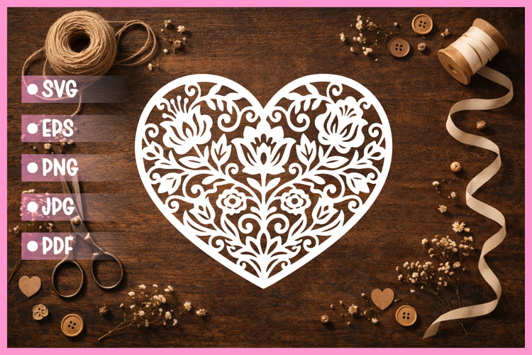 Heart Valentine Svg Image 5