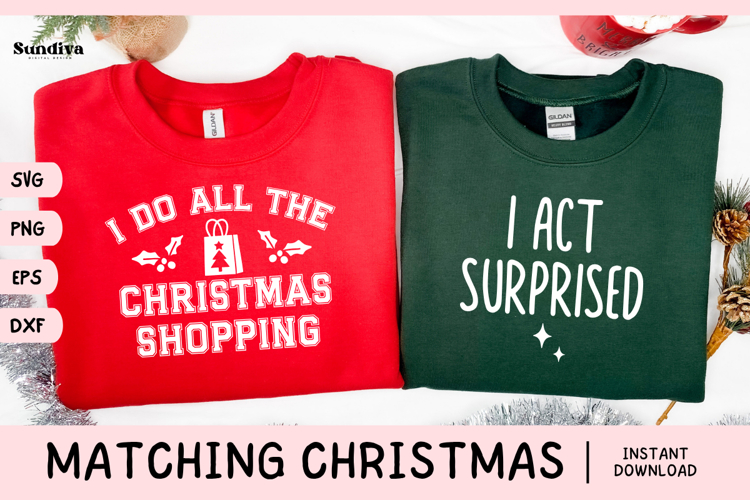 Matching Christmas Quote SVG | Christmas Shopping