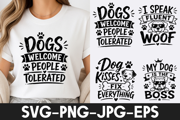 Funny Dog Lover Quotes T Shirt Design SVG PNG