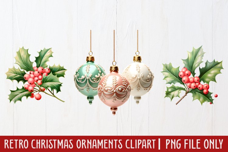 Christmas Ornaments Clipart Image 18