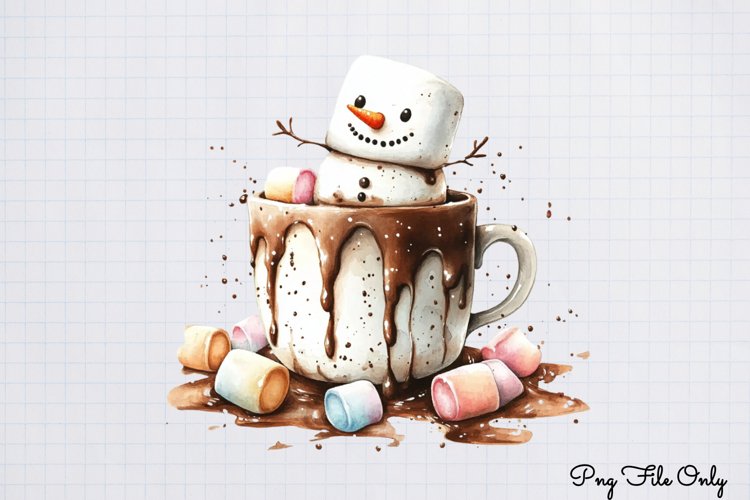 Cute Snowman Clipart Image 14