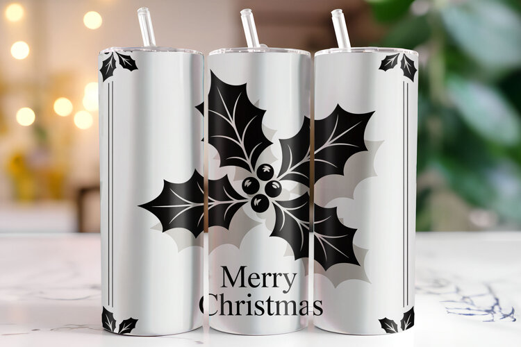 Merry Christmas Tumbler Wrap | Christmas Wrap example image 1