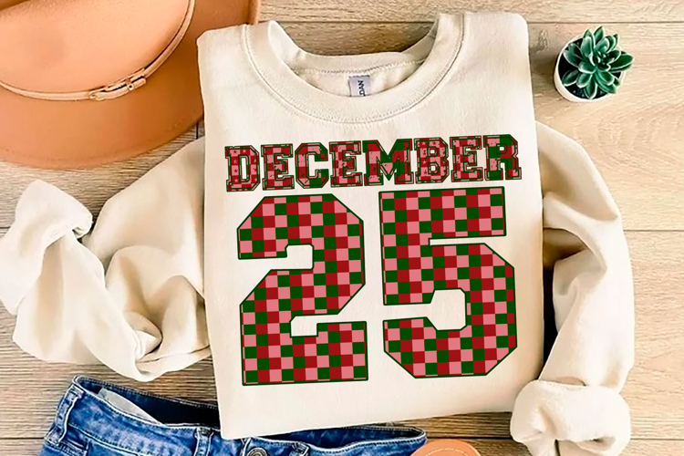 December 25 PNG, Christmas Shirt Design