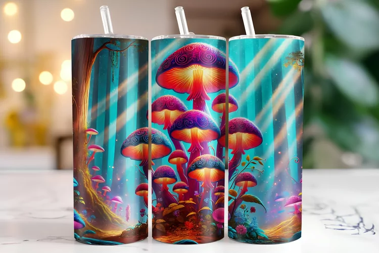 Mushroom Tumbler Wrap | Sublimation | Tumblers