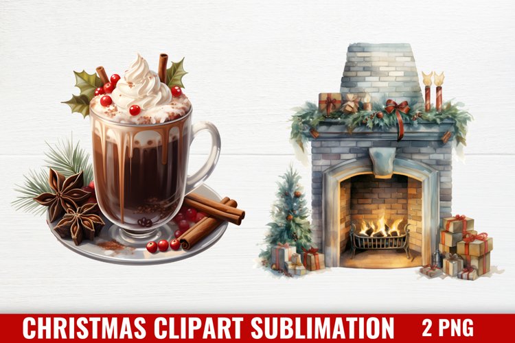 Christmas Watercolor Clipart Image 6