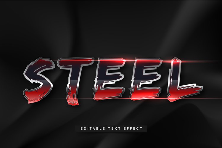 Editable Text Effect for Illustrator. Vector Graphic styles