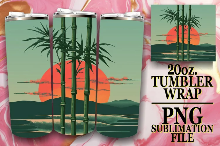 Vintage Botanical Tumbler Wrap - Retro Delight
