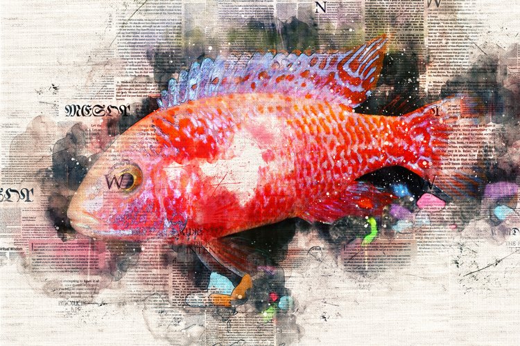 Printable CUTE FISHES 7 different formats Pack 46