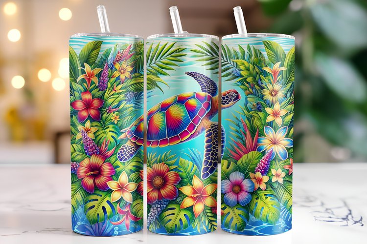 Turtle Tumbler Wrap | Sublimation | Tumblers