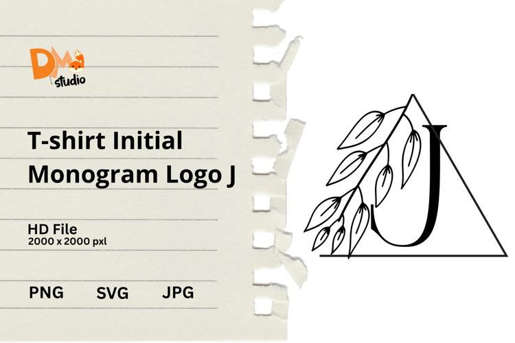 T-shirt Initial Monogram Logo