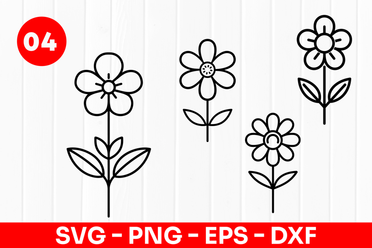 Cute Flower Svg
